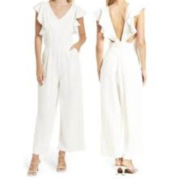 FRNCH Maily Ruffle Jumpsuit - Picture 7 of 7